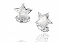 Sterling Silver Mother of Pearl Star Cufflinks 